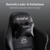AutoFull Gaming-Stuhl Bürostuhl Schreibtischstuhl mit ergonomischer Lordosenstütze, PU-Leder im Racing-Stil, PC-Drehstuhl mit hoher Rückenlehne, verstellbar, mit Fußstütze, Schwarz - 3
