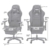 AutoFull Gaming-Stuhl Bürostuhl Schreibtischstuhl mit ergonomischer Lordosenstütze, PU-Leder im Racing-Stil, PC-Drehstuhl mit hoher Rückenlehne, verstellbar, mit Fußstütze, Schwarz - 7