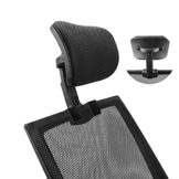 Bürostuhl Verstellbarer Kopfstütze Universal, Kopfstützkissen für jeden Schreibtischstuhl, elastisches Schwammkopfkissen für Chefsessel, höhen- und winkelverstellbar gepolstert, kein Stuhlinklusive - 1