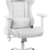 DELTACO Gaming Stuhl - PC Gaming-Stuhl mit Armlehne, hoher Rückenlehne und Kissen (Zocker Stuhl, Bürostuhl, ergonomisch, höhenverstellbar, PU-Leder, 110 Kg) Weiß - 3