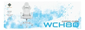 DELTACO Gaming Stuhl - PC Gaming-Stuhl mit Armlehne, hoher Rückenlehne und Kissen (Zocker Stuhl, Bürostuhl, ergonomisch, höhenverstellbar, PU-Leder, 110 Kg) Weiß - 6