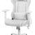DELTACO Gaming Stuhl - PC Gaming-Stuhl mit Armlehne, hoher Rückenlehne und Kissen (Zocker Stuhl, Bürostuhl, ergonomisch, höhenverstellbar, PU-Leder, 110 Kg) Weiß - 1