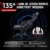 Dowinx Gaming Stuhl Racing Gamer Stuhl mit Frühling Kissen, Ergonomischer Gaming Sessel mit Massage Lendenwirbelstütze, Bürostuhl PU Leder PC-Stuhl Verbreiterte Rückenlehne 180KG (Schwarz) - 5