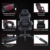 Dowinx Gaming Stuhl Racing Gamer Stuhl mit Frühling Kissen, Ergonomischer Gaming Sessel mit Massage Lendenwirbelstütze, Bürostuhl PU Leder PC-Stuhl Verbreiterte Rückenlehne 180KG (Schwarz) - 7