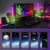 ELOUYCKE Smart LED Lightbar 2er Set, RGB Smart LED Lampe TV Hintergrundbeleuchtung Gaming Lampe funktioniert Sync mit Musik und APP Control Steuerung für Gaming, Filme, PC, TV, Raumdekoration - 7
