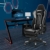EUGAD Gaming Stuhl mit Fußstütze Racing Stuhl Drehstuhl Bürostuhl Schreibtischstuhl PC Stuhl mit Wippfunktion Höhenverstellbar Kunstleder Grau 0074BGY - 2