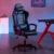 IntimaTe WM Heart Gaming Stuhl, Bürostuhl mit Verstellbarem Kopfkissen und Lendenkissen, Ergonomischer Schreibtischstuhl, Racingstuhl mit Hoher Rückenlehne Blau, 52D x 49W x 130H cm - 8