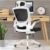 KERDOM Bürostuhl Ergonomisch, Atmungsaktiver Schreibtischstuhl mit Verstellbarer Kopfstütze, Armlehnen,Drehstuhl Wippfunktion bis 135°, Chefsessel aus Mesh - 1