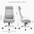 MELOKEA Bürostuhl ergonomisch, Schreibtischstuhl mit Höhenverstellung, Bürostuhl 150kg Grau - 5