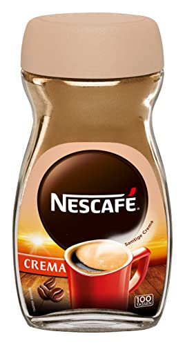 NESCAFÉ CLASSIC Crema, löslicher Bohnenkaffee aus mitteldunkel gerösteten Kaffeebohnen, kräftiger Instant-Kaffee mit samtiger Crema, koffeinhaltig, 1er Pack (1 x 200g) - 1