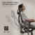 NOBLEWELL Bürostuhl Ergonomisch, Schreibtischstuhl mit Ring Lordosenstütze, 3D Armlehnen und Sitztiefe Einstellbar, Verstellbare Wippfunktion Atmungsaktives Mesh(Schwarz) - 6