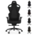 RECARO Exo FX Pure Black | Ergonomischer, hochwertiger Gaming Stuhl | Mit stufenloser Einstellung über Handräder | Made in Germany | Auch als Bürostuhl | TÜV Zertifiziert - 1