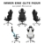 RECARO Exo Platinum Black & White | Ergonomischer, hochwertiger Gaming Stuhl | Mit stufenloser Einstellung über Handräder | Made in Germany | Auch als Bürostuhl | TÜV Zertifiziert - 6