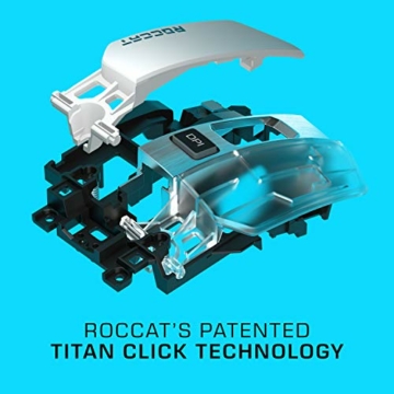 Roccat Kain 100 AIMO RGB Gaming Maus ohne Mauspad (8.500 Dpi Pro-Optic R8, 89G leicht, Titan Click Technologie), schwarz - 6