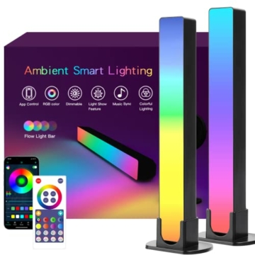SNADER LED Lightbar, LED TV Hintergrundbeleuchtung, Gaming Lampe funktioniert RGB Ambient Smart LED Lampe Sync mit Musik und APP Control Steuerung für Gaming, Deko, PC, TV, Raumdekoration - 1