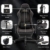 symino Gaming Stuhl Ergonomischer Bürostuhl Racing Stil Schreibtisch Stuhl mit 3D Armlehne, Vintage Style PU Leder PC Stuhl mit Fußstützen（Braun） - 3
