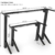 Tischgestell höhenverstellbar elektrisch, höhenverstellbarer Schreibtisch Gestell, Gaming Tisch höhenverstellbar schwarz - Ultimate Setup® - 5