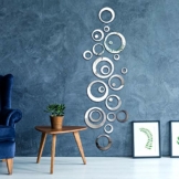 Abnehmbare Acryl Spiegel Einstellung Wandaufkleber Aufkleber für Zuhause Wohnzimmer Schlafzimmer Deko (Stil 8, 48 Stücke) - 1