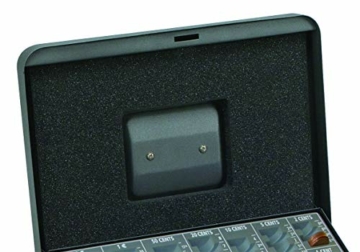 ARREGUI Cashier C9246-EUR Geldkassette mit Eurozähleinsatz und Scheineinsatz,Geldbox aus Stahl, 30cm breit, Geldkassette mit Münzzählbrett und Scheinfächern,Kasse mit Zählbrett für Münzen, Graphitgrau - 5