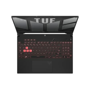 ASUS TUF Gaming A15 Laptop (15,6 Zoll, 144Hz FHD 1920 x 1080) Notebook (AMD R7-6800H, 16GB RAM, 512 GB SSD, NVIDIA RTX 3050 4GB GDDR6, Win 11H) Mecha Grey/QWERTZ - 2