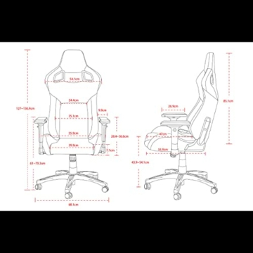 Corsair T3 Rush - Polyester Stoff Gaming Stuhl (Atmungsaktivem Weichen Stoff, Gepolsterten Nackenkissen, Lendenstütze aus Memory-Schaumstoff, 4D-Armlehnen, Leich Montieren) Schwarz - 4
