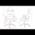 Corsair T3 Rush - Polyester Stoff Gaming Stuhl (Atmungsaktivem Weichen Stoff, Gepolsterten Nackenkissen, Lendenstütze aus Memory-Schaumstoff, 4D-Armlehnen, Leich Montieren) Schwarz - 4