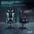 ELITE LED Gaming Stuhl MG200 Destiny - Ergonomischer Bürostuhl - Schreibtischstuhl - Chefsessel - Sessel - Racing Gaming-Stuhl - Gamingstuhl - Drehstuhl - Chair - Kunstleder (RGB Schwarz/Weiß) - 6