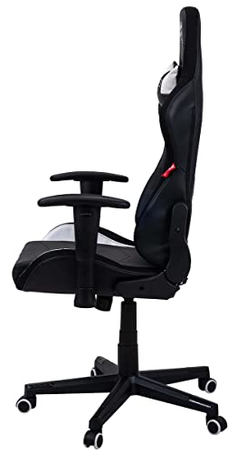ELITE LED Gaming Stuhl MG200 Destiny - Ergonomischer Bürostuhl - Schreibtischstuhl - Chefsessel - Sessel - Racing Gaming-Stuhl - Gamingstuhl - Drehstuhl - Chair - Kunstleder (RGB Schwarz/Weiß) - 9