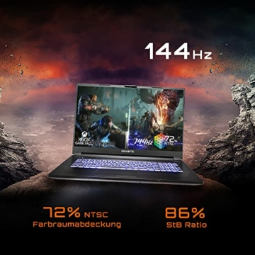 GIGABYTE A7 Gaming Laptop, AMD Ryzen 7 5800H, GeForce RTX3060, 17,3