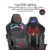 ROG Chariot Core Gaming-Stuhl (Rennwagen-Stil, Stahlrahmen, Atmungsaktiver Innenschaum und Kunstlederoberfläche, Lendenkissen, 145° neigbare Rückenlehne) - 2