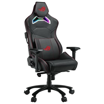 ROG Chariot Core Gaming-Stuhl (Rennwagen-Stil, Stahlrahmen, Atmungsaktiver Innenschaum und Kunstlederoberfläche, Lendenkissen, 145° neigbare Rückenlehne) - 11