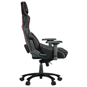 ROG Chariot Core Gaming-Stuhl (Rennwagen-Stil, Stahlrahmen, Atmungsaktiver Innenschaum und Kunstlederoberfläche, Lendenkissen, 145° neigbare Rückenlehne) - 13