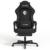 SITMOD Gaming-Stuhl mit Fußstütze-Computer Ergonomischer Videospiel-Stuhl-Rückenlehne und Sitzhöhenverstellbarer drehbarer Arbeitsstuhl für Erwachsene mit Lordosenstütze (schwarz)-Stoff - 3