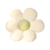 ACYOUNG Blumenboden Kissen Tatami Blumenförmiges Plüsch-Dekor der bequemen Sitzkissen für Kinderzimmer Hause Sofa Dekoration (40 x 40 cm,Weiß & Grün - a) - 1