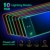 GIM RGB Gaming Mauspad 10W Qi Mousepad LED 800x300x4mm 10 Beleuchtungsmodi mit 10W Schnellladung Qi Kabelloses Laden für I-Phone 13/13 Pro Handy, Kopfhörer, Wasserdicht, rutschfest - 4