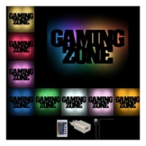 Namofactur Gaming Zone Deko RGB Wand Lampe Geschenke für Jungen Männer Jungs Frauen Gamer I USB + Fernbedienung - 1