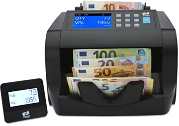 ZZap NC20 Pro Geldscheinzähler für gemischte Stückelungen & Falschgelddetektor - Geldzählmaschine Geldzähler Banknotenzählmaschine - 2