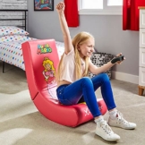 X Rocker Nintendo Super Mario Floor Rocker | Gaming Sessel für Kinder | Prinzessin Peach Design - 1