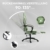 Dowinx Gaming Stuhl Stoff mit Taschenfederkissen, Massage Gaming Sessel mit Fußstütze, Ergonomischer PC Stuhl Gamer Stuhl Bürostuhl 150 kg belastbarkeit, Grün - 7