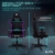 ELITE LED Gaming Stuhl MG200 Destiny | Ergonomischer Bürostuhl - Schreibtischstuhl - Chefsessel - Sessel - Racing Gaming-Stuhl - Gamingstuhl - Drehstuhl - Chair - Kunstleder (RGB Schwarz) - 6