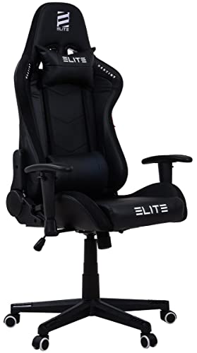 ELITE LED Gaming Stuhl MG200 Destiny | Ergonomischer Bürostuhl - Schreibtischstuhl - Chefsessel - Sessel - Racing Gaming-Stuhl - Gamingstuhl - Drehstuhl - Chair - Kunstleder (RGB Schwarz) - 9