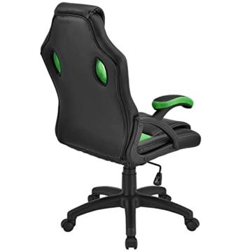 Juskys Racing Schreibtischstuhl Montreal grün | Armlehnen gepolstert & ergonomische Rückenlehne | Bürostuhl Drehstuhl Gaming-Stuhl - 4