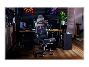 Razer Enki - Gaming-Stuhl für Sitzkomfort den ganzen Tag (Integrierter Lordosenbogen, Reaktive Sitzneigung, Breitere Sitzfläche, Umweltfreundliches Kunstleder) Grün | Standard - 4