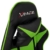 xRace Gaming-Stuhl Hoher Drehstuhl aus Leder mit Lendenwirbelstütze, Kopfstütze und Fußstütze, verstellbar, neigbar, Rennstil (Grün), Größe T (94-115) x B68 x H (124-132), 1A - 6