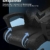 bigzzia Gaming Stuhl Computerstuhl Ergonomisch - Gamer Stuhl Bürostuhl mit Höhenverstellung Wippfunktion Feste Armlehne für Erwachsene Junge Mädchen, Schwarz - 4