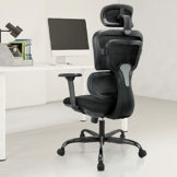 KERDOM Bürostuhl Ergonomischer Schreibtischstuhl, Chefsessel mit 3D verstellbare Armlehne, Hautfreundliche Netz-Hochlehne, Schreibtischstuhl bis 150kg/330LB Belastbar - 1