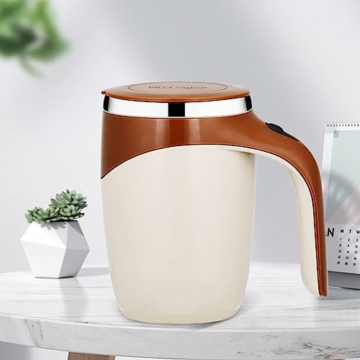 automatische magnetische Rührtasse Selbstrührender Becher, Magnetic stirring mug, Kaffeebecher, Selbstrührende Tasse, Zuhause, Büro, Reisen, für Kaffee, Tee, Milch, Medizin und Saft - 3