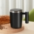 FOVNOT Upgrade Selbstrührende Tasse, Wiederaufladbar Self Stirring Mug Auto Magnetic Mug Selbstrührender Becher zum Selbstrührender Kaffee/Milch/Tee/Heiß Schokolade (Black) - 8