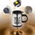 Mengshen Selbstrührende Tasse Becher Self Stirring Mug Coffee Cup Becher Electric Stainless Steel Automatic Mixing & Spinning Star Best for Morning Travelling Home Office MS-A004A Black - 3
