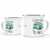 Tassendruck Emaille Tasse Camping lustig - Geschenk zum Camping/Tasse für coole Camper/Geschenk-Idee Campingfreunde - Camping King - klein silber Rand - 3